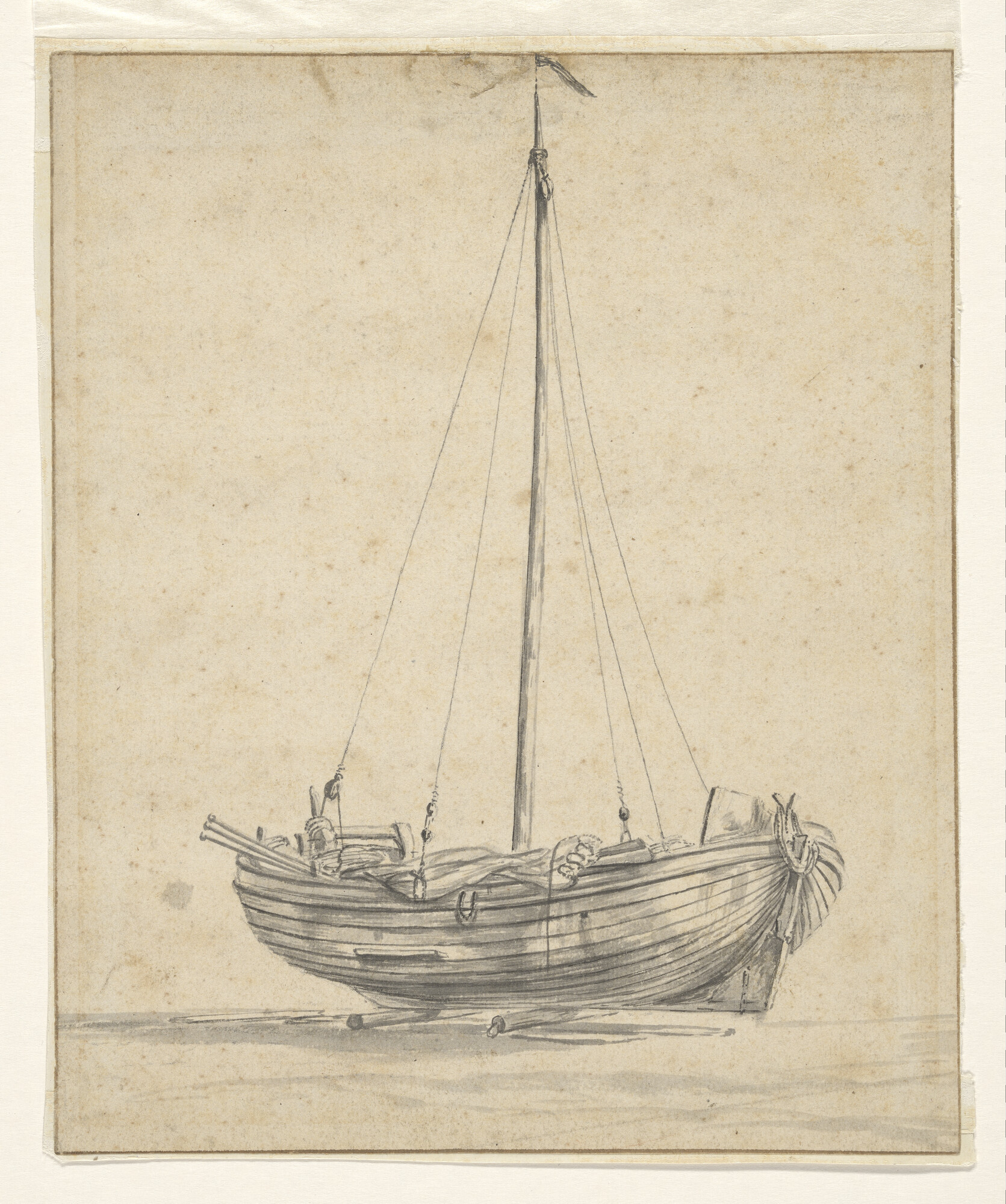 A.0149(0111); Een strandschuit; tekening