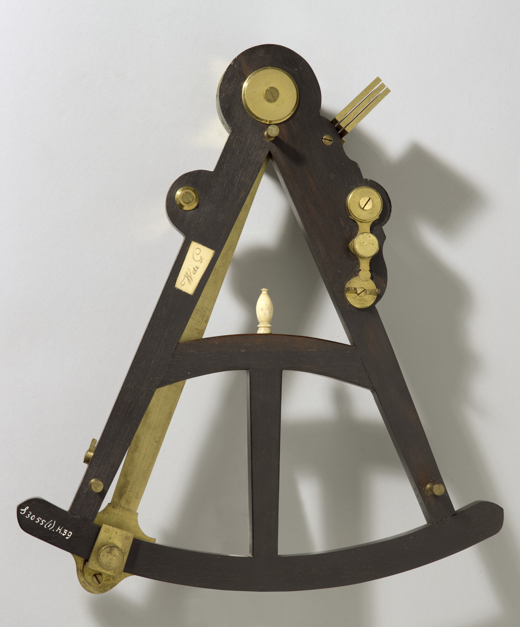 S.3055(01); Ebbenhouten octant door Spencer, Browning & Rust, Londen, 1784-1839; octant