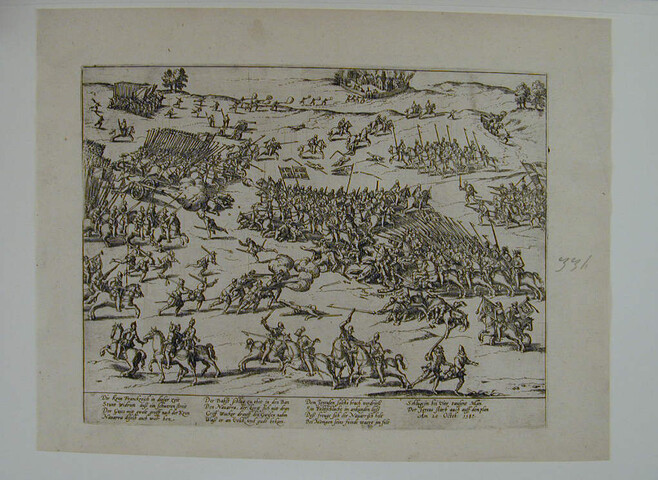 A.0145(027)053; Overwinning van Hendrik IV bij Montjoye; prent