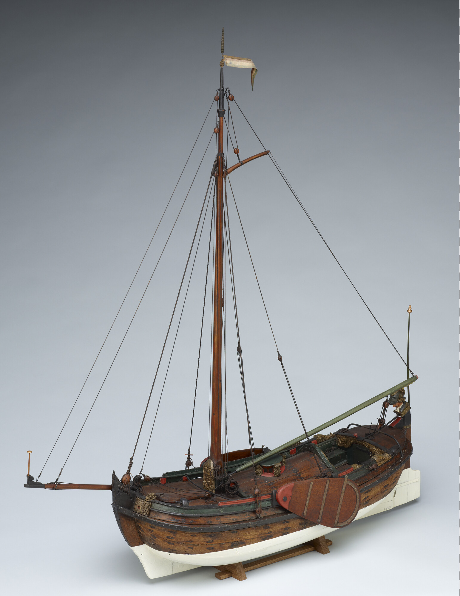A.0125(02); Model van de boeier Egbert; scheepsmodel
