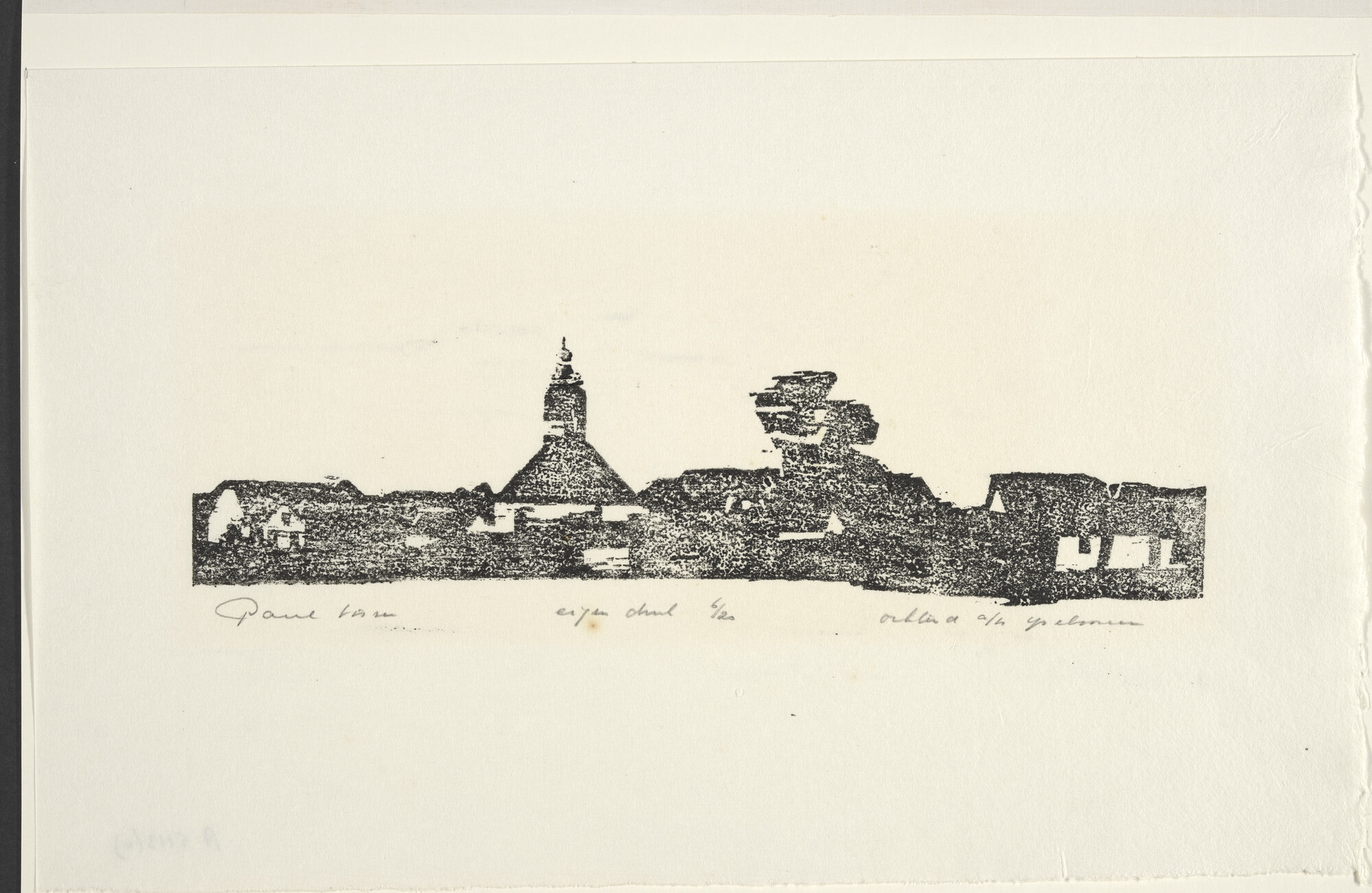 A.5113(04); Gezicht op Durgerdam; prent