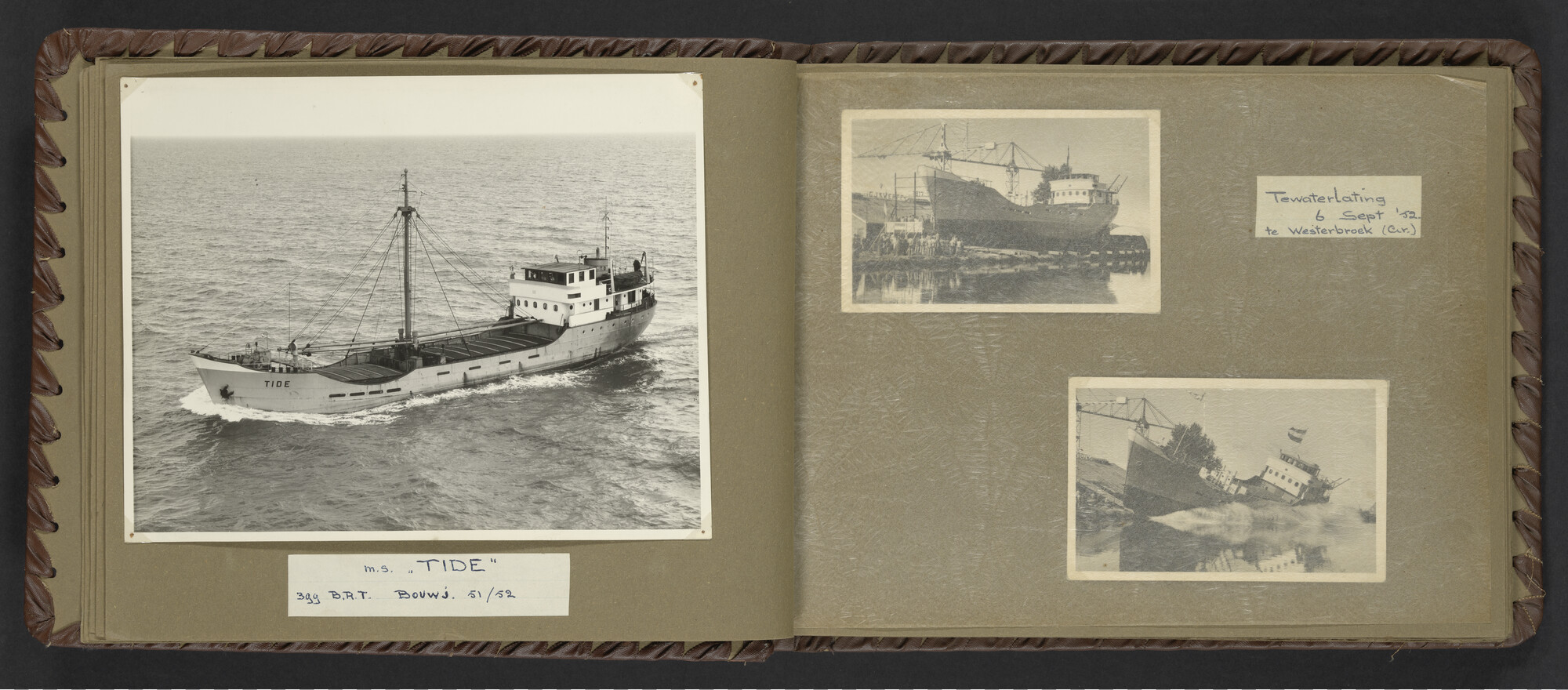 2024.0025; Fotoalbum van Hubrecht Timmerman over zijn koopvaardijtijd tussen 1950 en 1956; fotoalbum