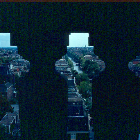 S.9100(1531); Stadsgezicht in Amsterdam; diapositief