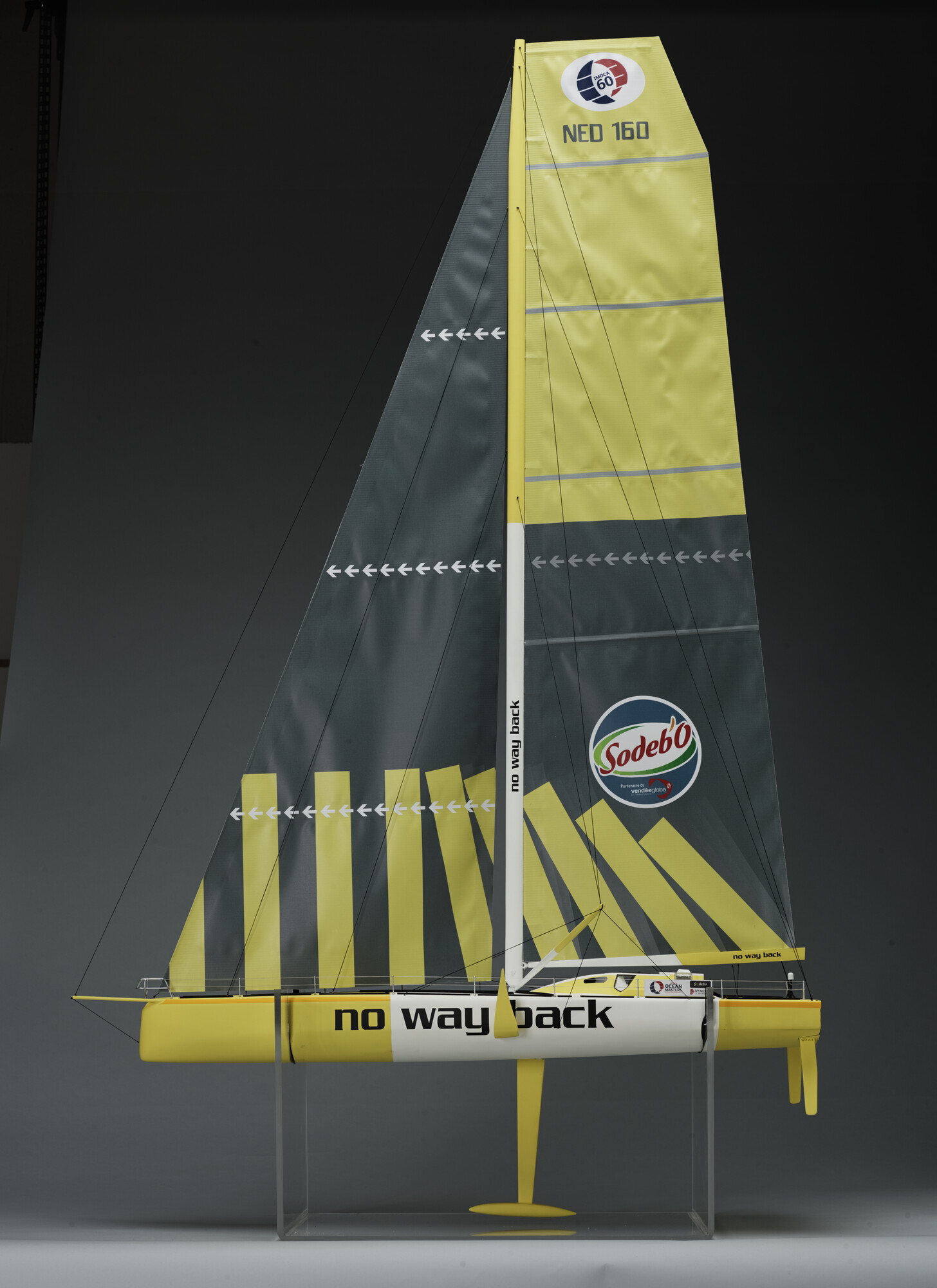2018.0717; Model van het zeiljacht No Way Back; scheepsmodel
