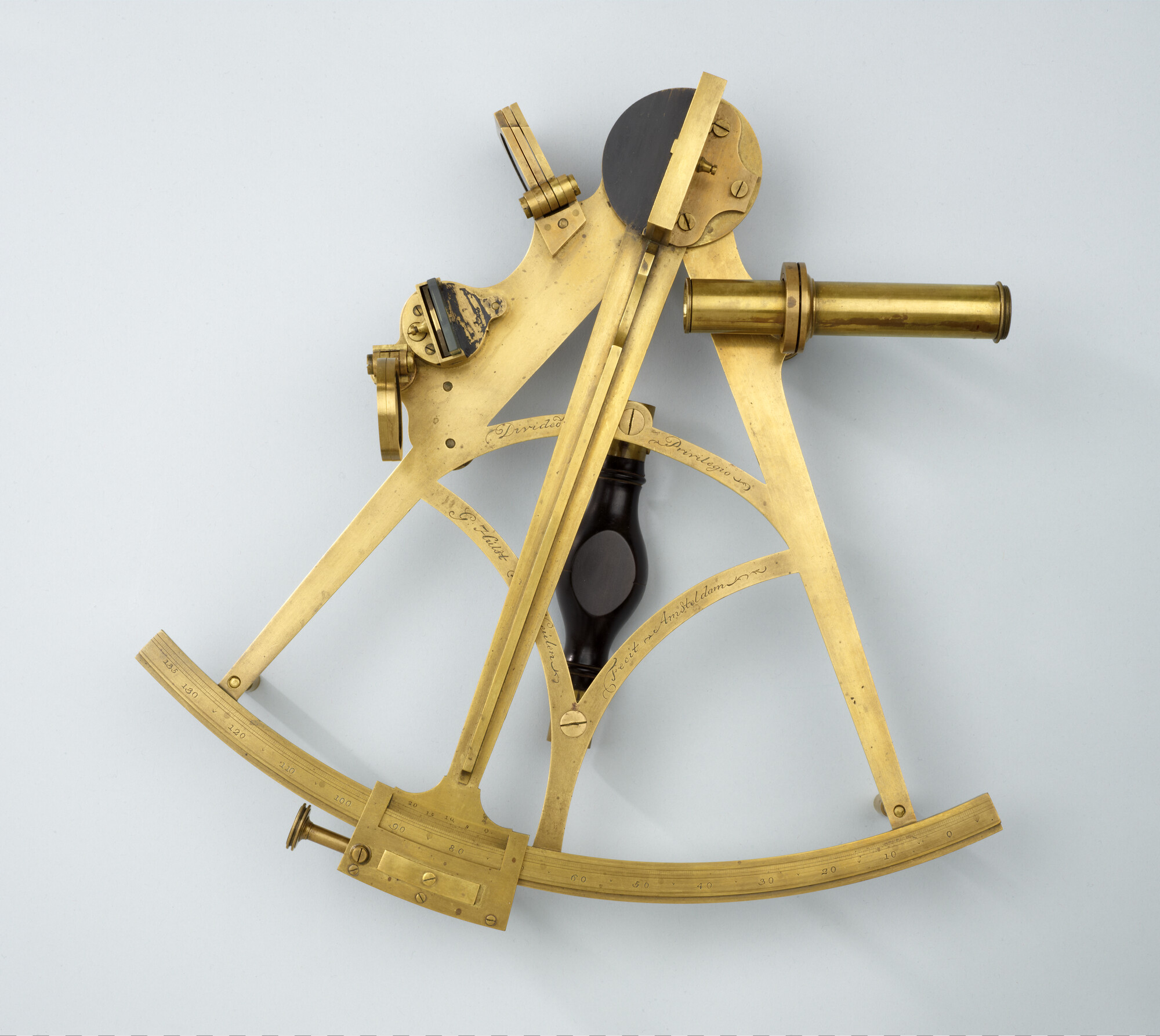 A.5106; Sextant door Gerard Hulst van Keulen, Amsterdam, 1782 - 1792; sextant