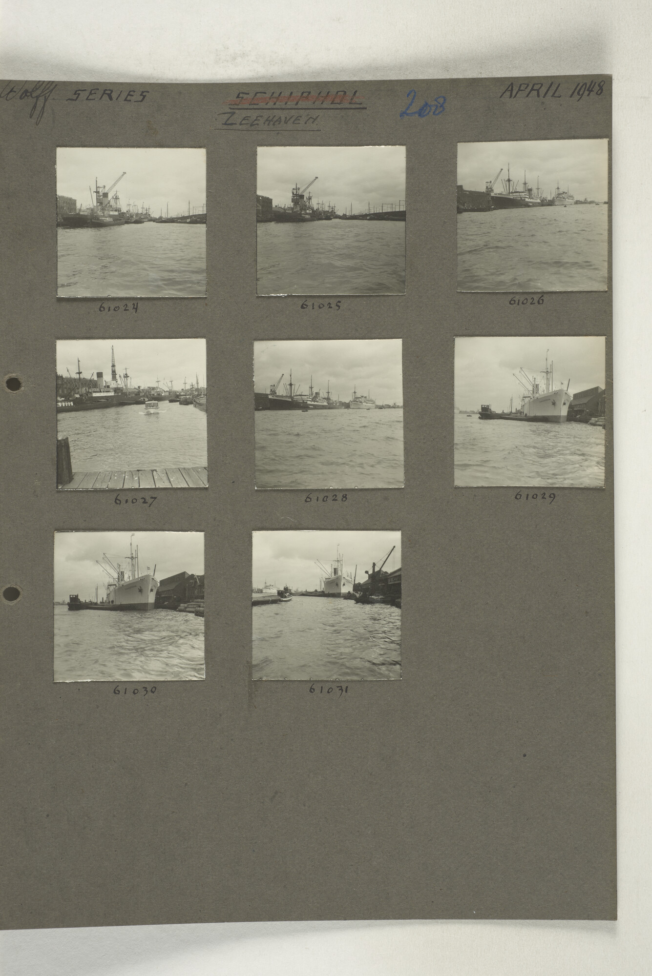 1998.2180; Omslag met een grote hoeveelheid proef foto's gemaakt in opdracht van de Gemeente Handelsinrichtingen in Amsterdam en de Koninklijke Hollandsche Lloyd te Amsterdam.; omslag