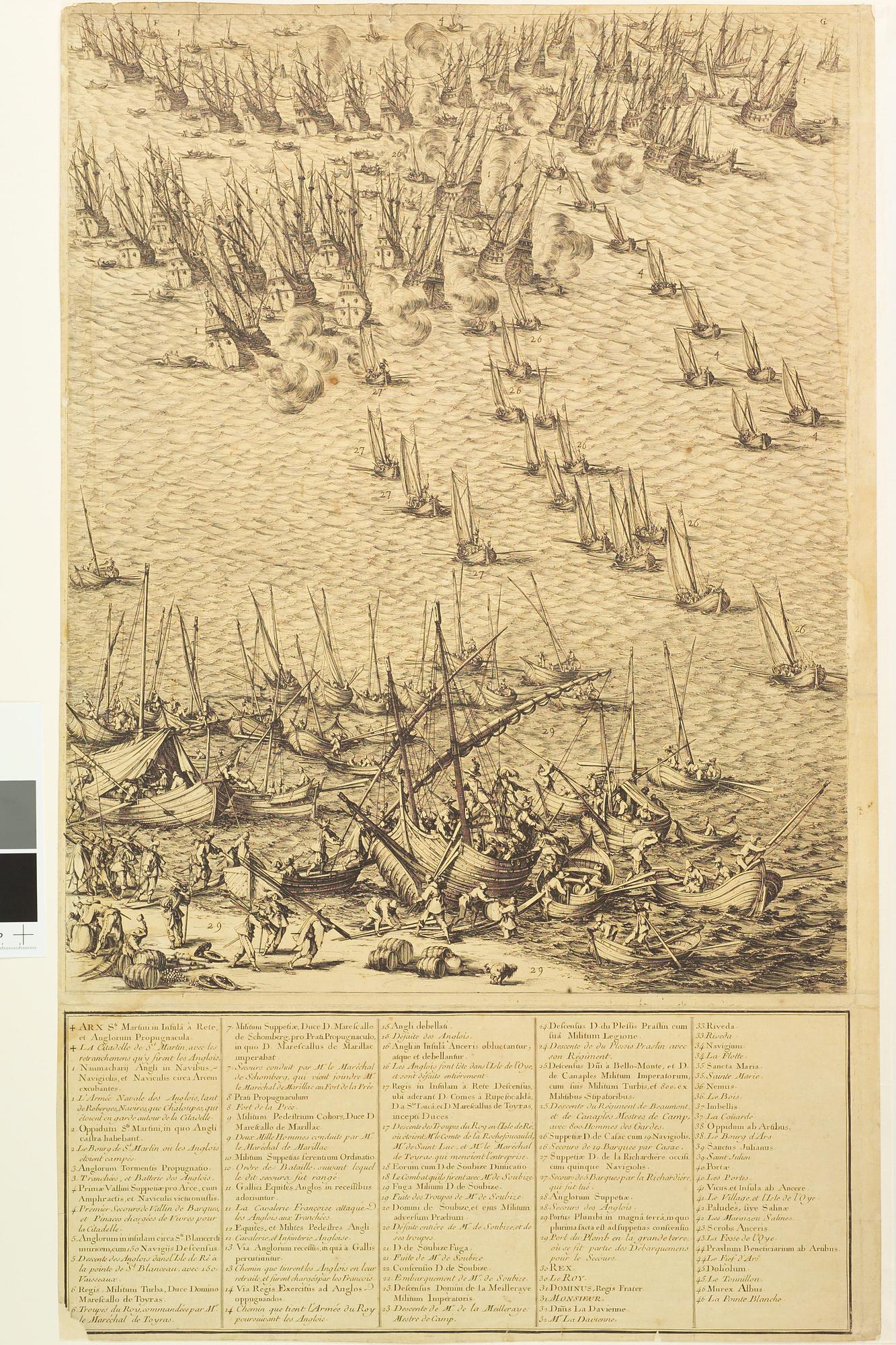 A.0145(140)1; Verovering van het eiland Re; prent