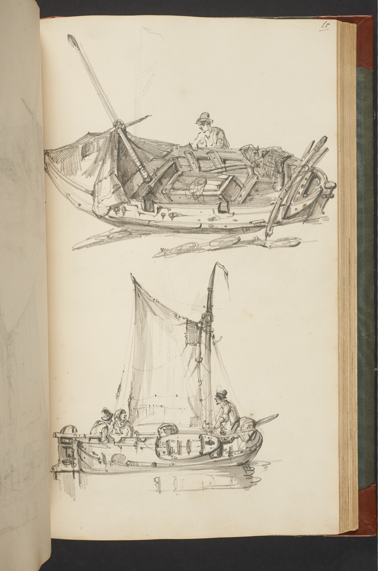 A.3222; Schetsboek met tekeningen door Albertus van Beest en Louis Meijer; schetsboek