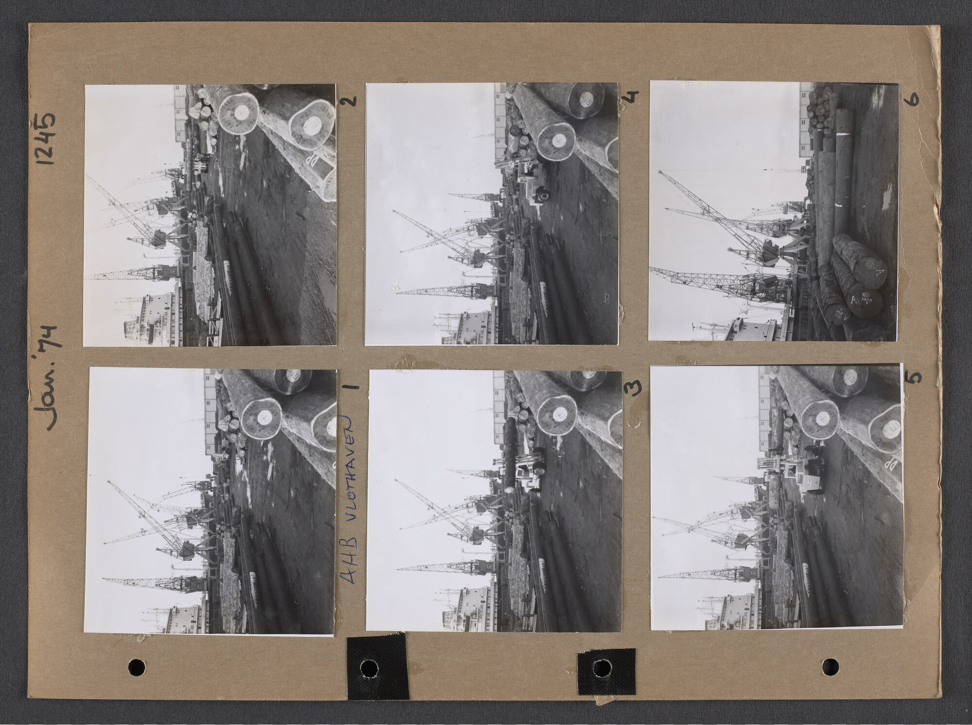 S.9102(32); Multomap met foto's door Ben Burgers, samengesteld door de Vereniging De Amsterdamsche Haven; foto