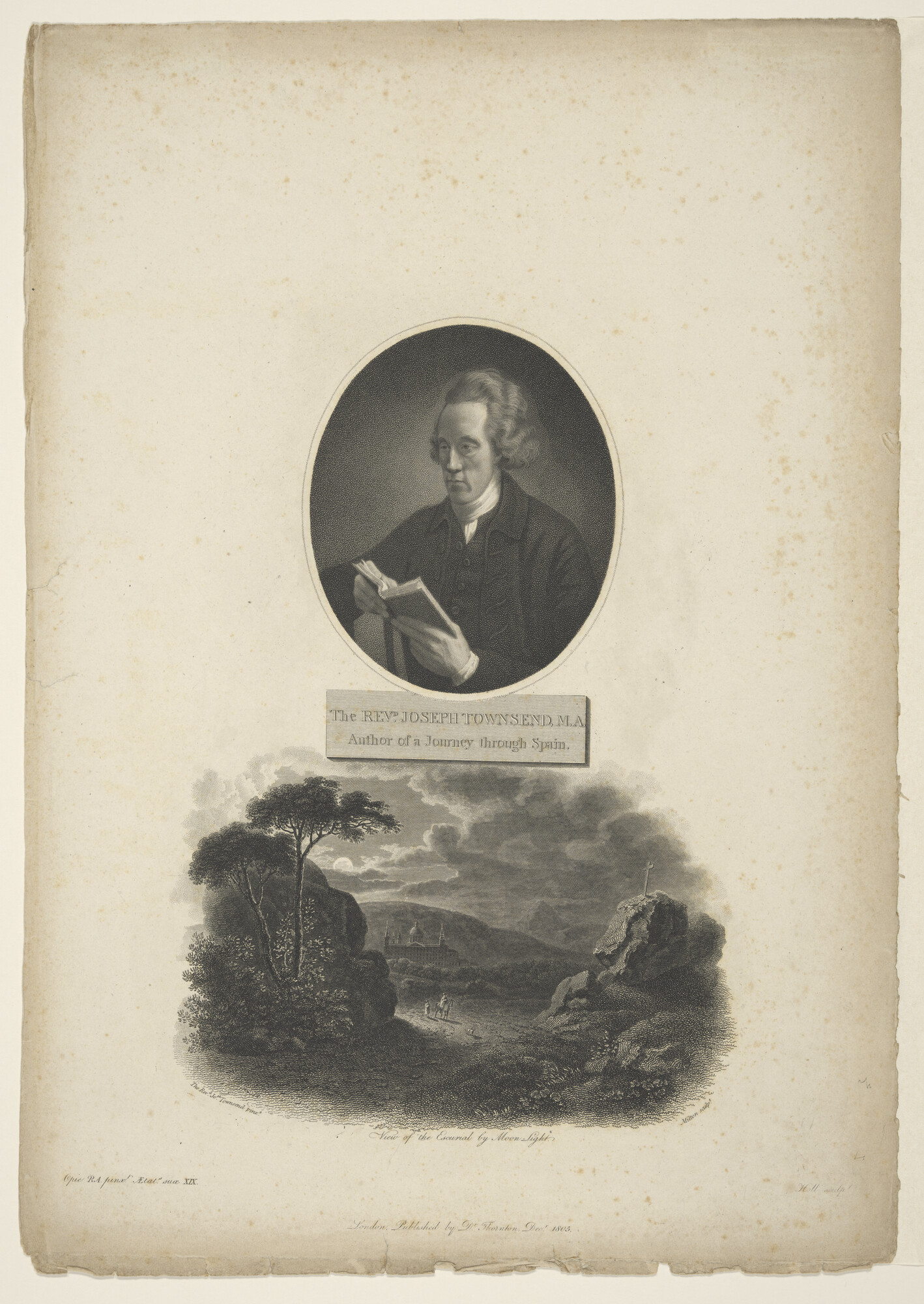 A.0075(125); Portret van Joseph Townsend; prent