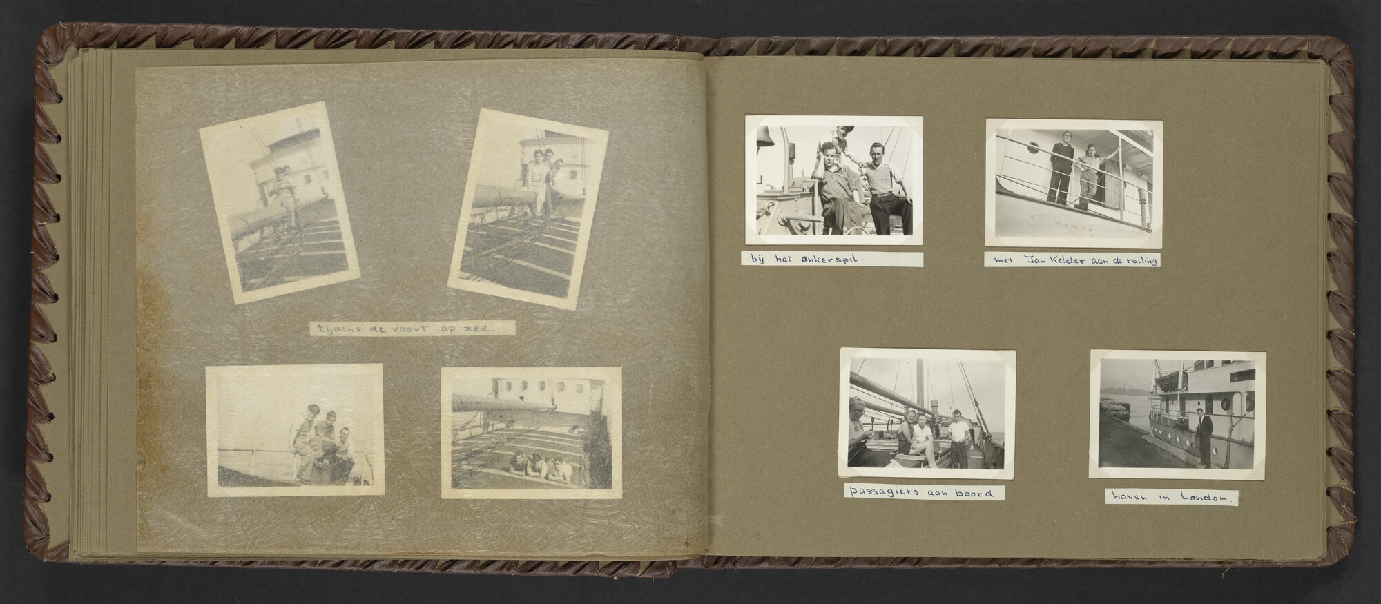 2024.0025; Fotoalbum van Hubrecht Timmerman over zijn koopvaardijtijd tussen 1950 en 1956; fotoalbum