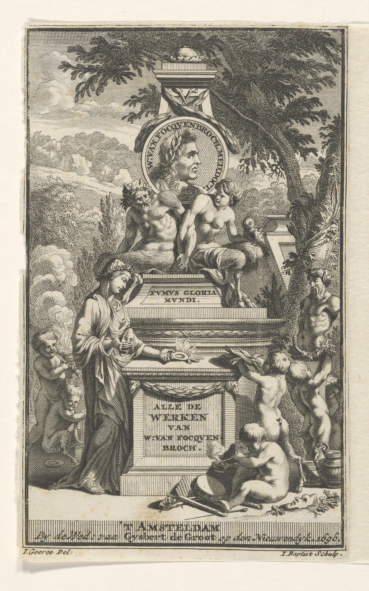 A.0075(098); Voorstelling van een monument voor W.G. van Focquenbroch; prent