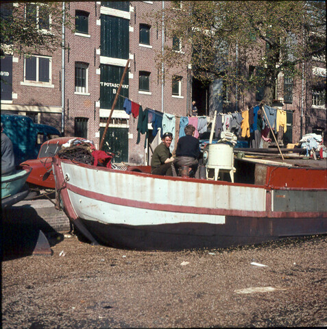 S.9100(0813); De Brouwersgracht te Amsterdam; diapositief