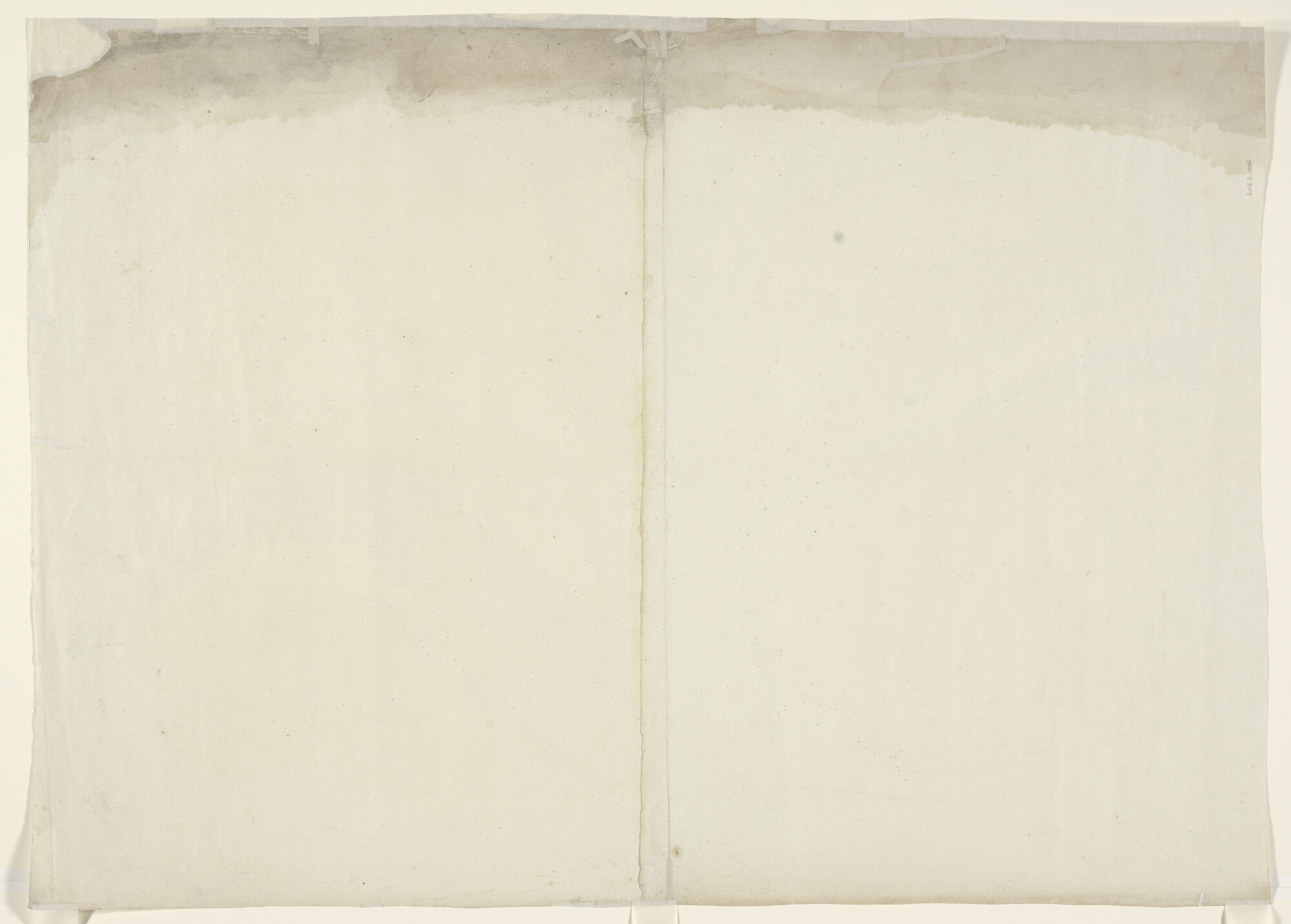 2023.0006; Zeekaart in handschrift van ingang van het Zeegat van Texel met het Marsdiep  tussen Texel en Den Helder, met de Haaksgronden; kaart