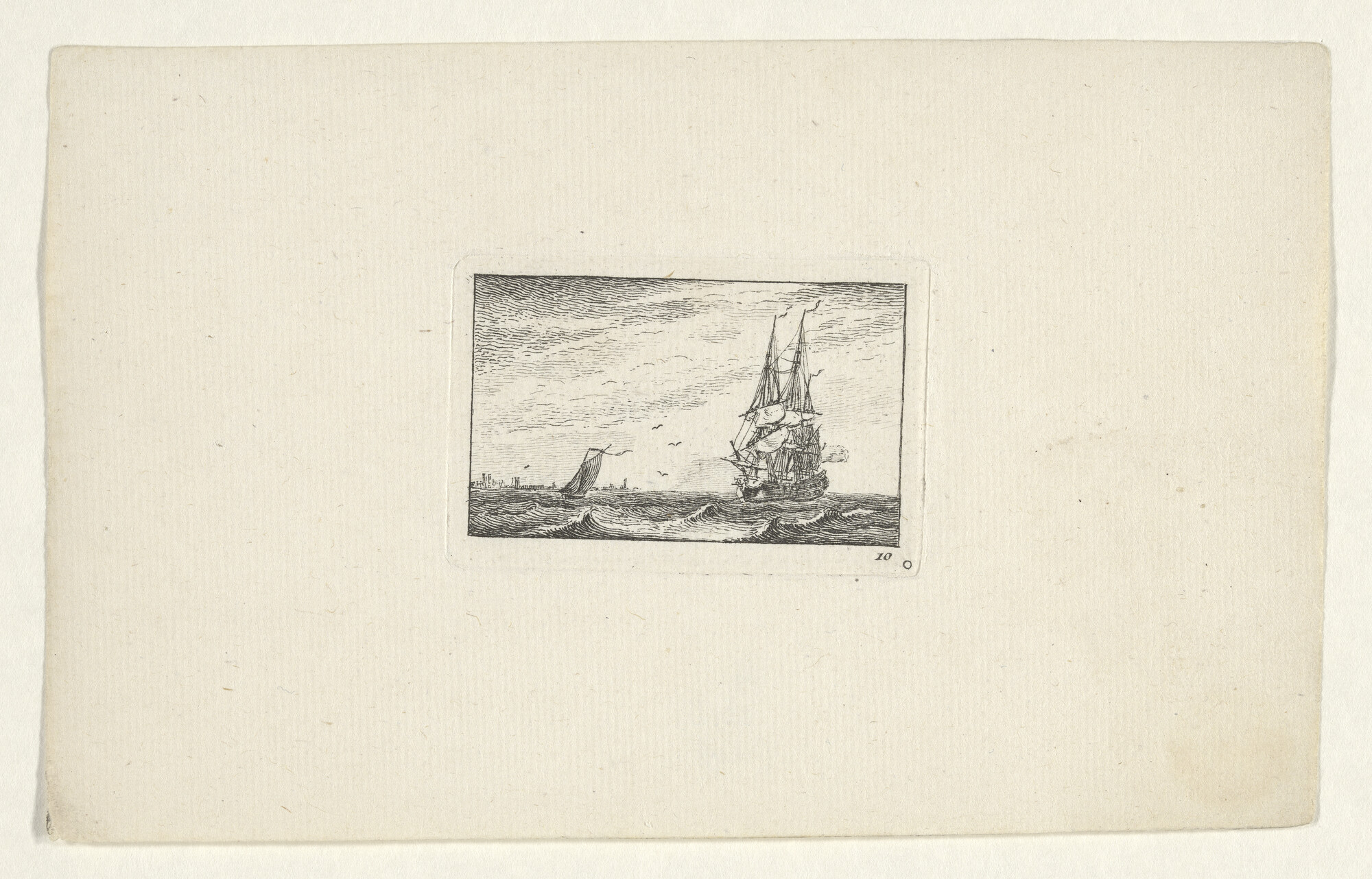 A.0132(02)12-10; Uit de serie 'Diverses manoeuvres des V.aux', Cahier VI, nummer 10; prent