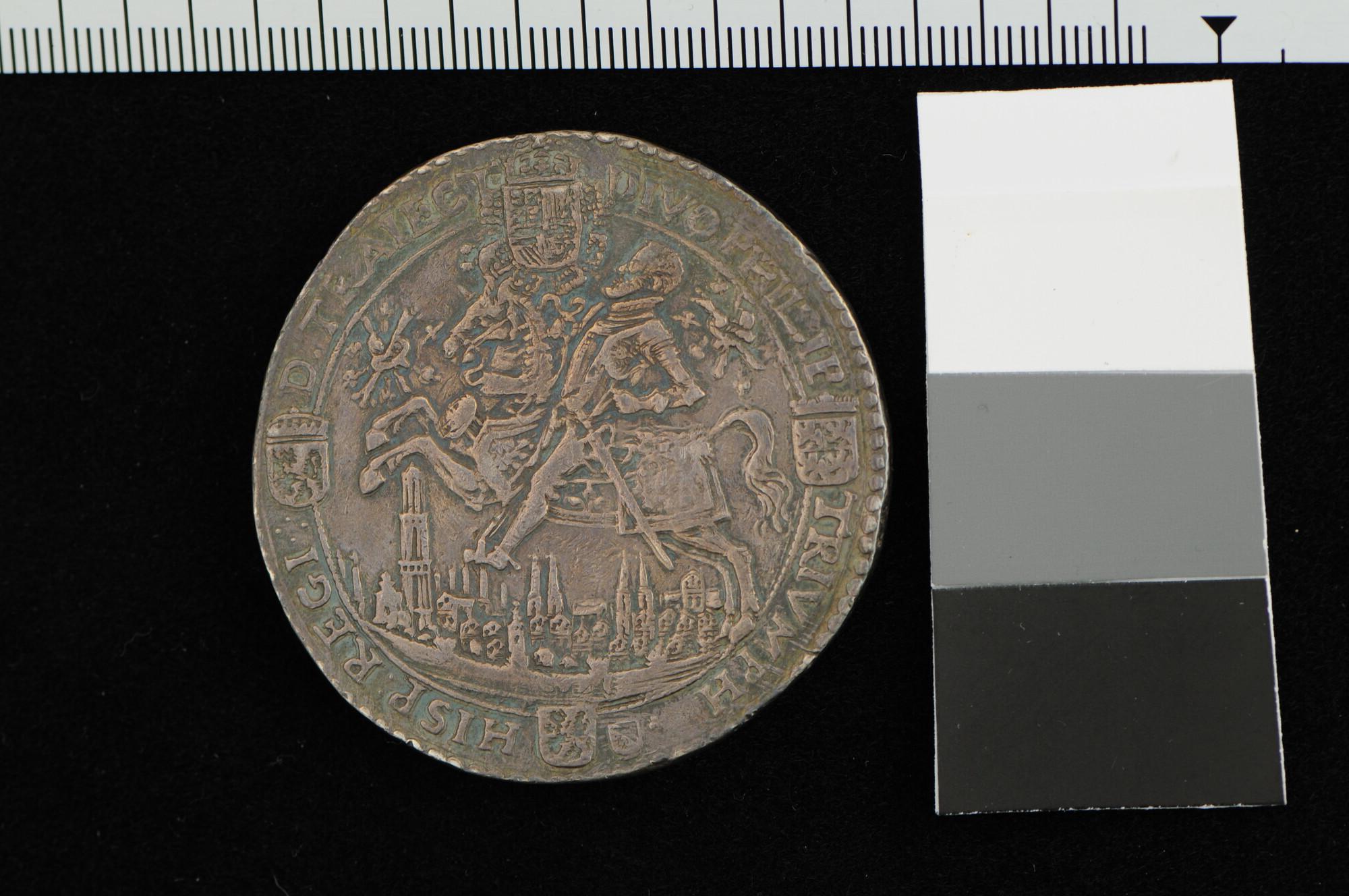 A.0124(02); Penning op de verwinning op de Turken in de slag bij Lepanto, 1571; penning