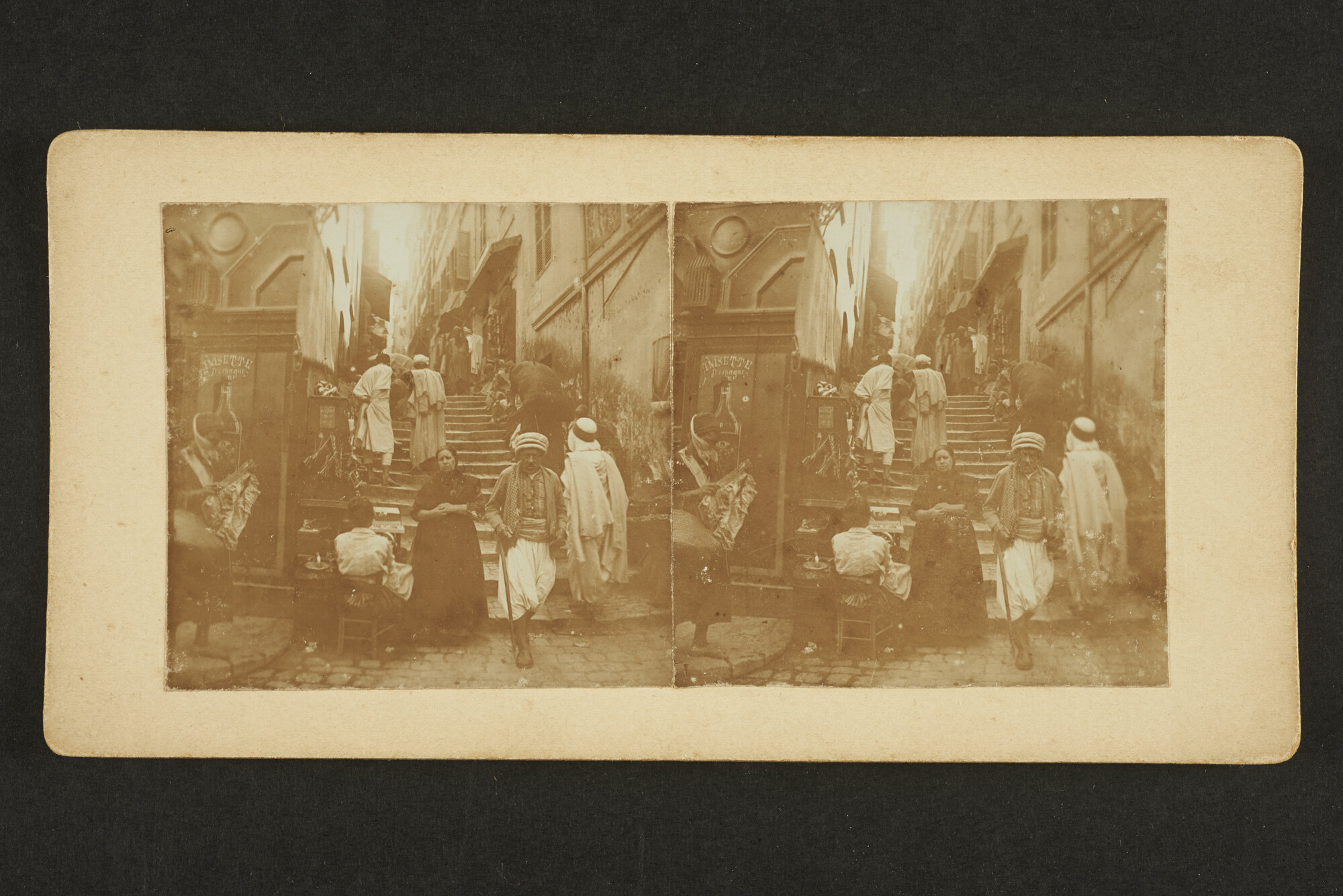 RS.0713(15); Straatbeeld van de Moorse wijk in Algiers; foto