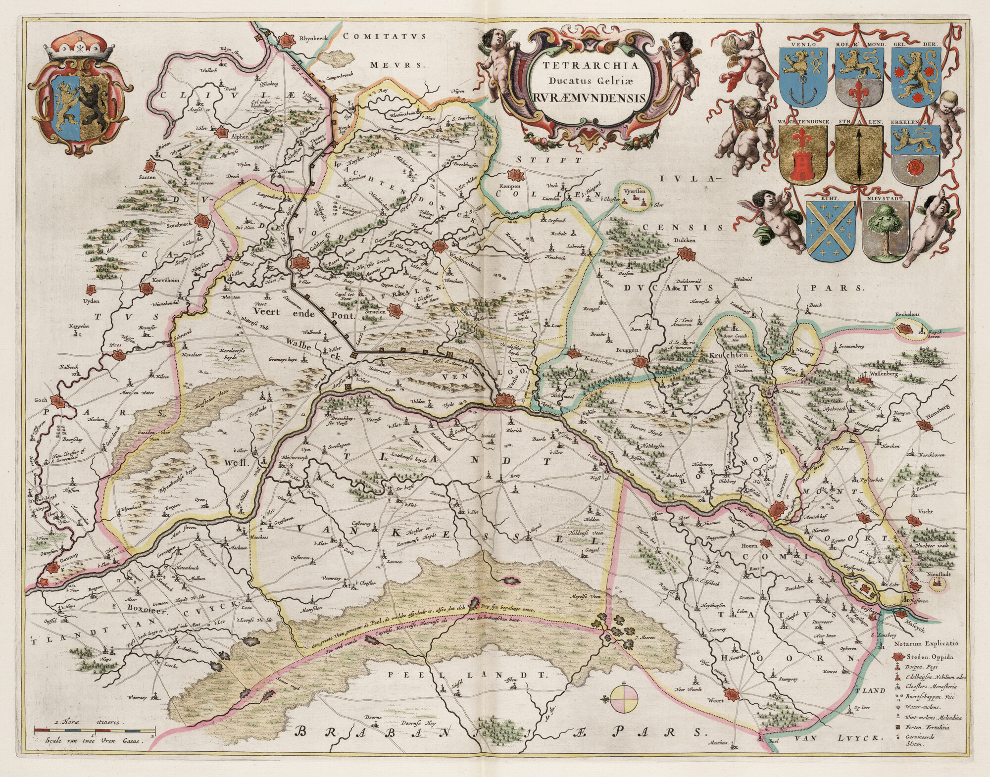 S.1034(03) [kaart 037]; Kaart van een gedeelte van het graafschap Gelderland; landkaart