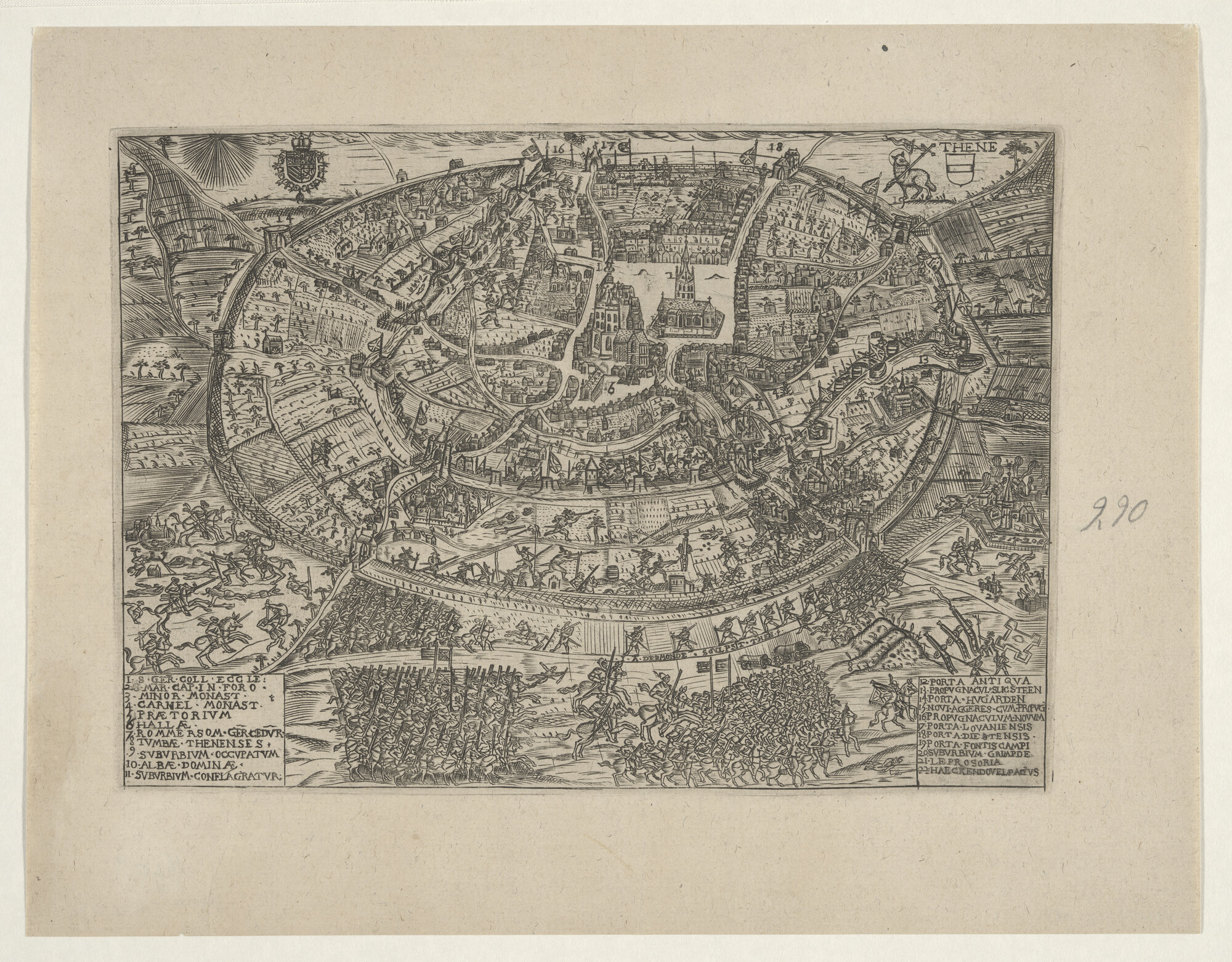 A.0145(027)428; Verovering van de stad Tienen door Frederik Hendrik , 1635; prent