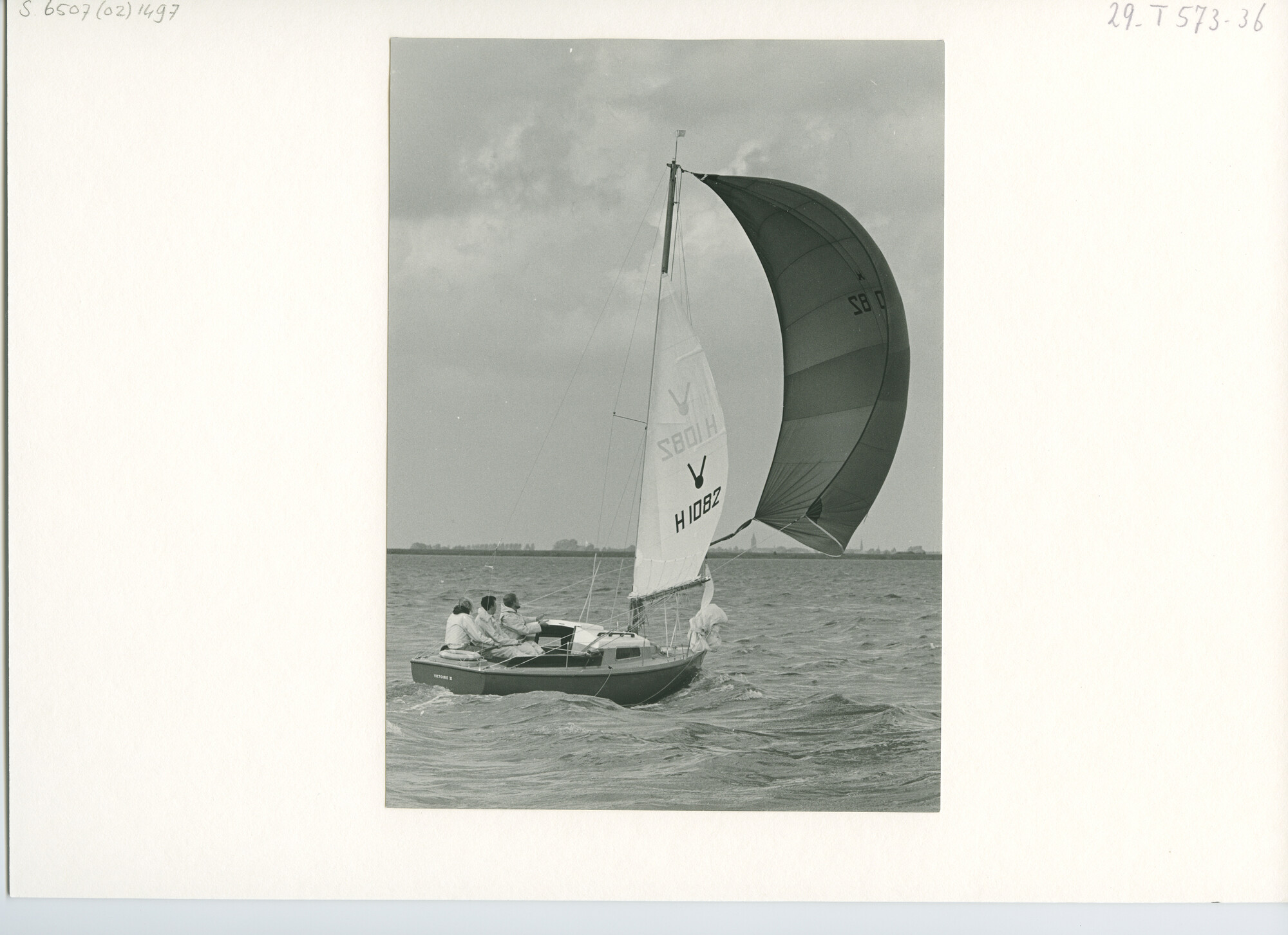 S.6507(02)1497.04; Zwart-wit foto van de Trintelwedstrijd 1966; foto