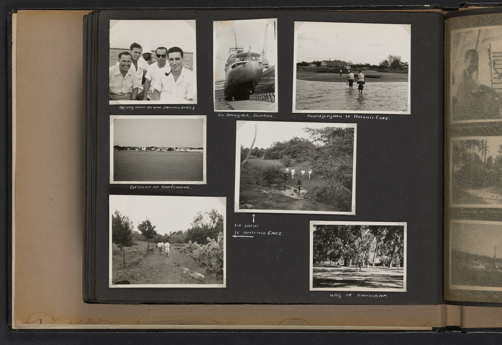 2021.0010; Fotoalbum van Joost Ossewaarde, radiotelegrafist, van reizen op diverse schepen van 1953 t/m 1958; fotoalbum