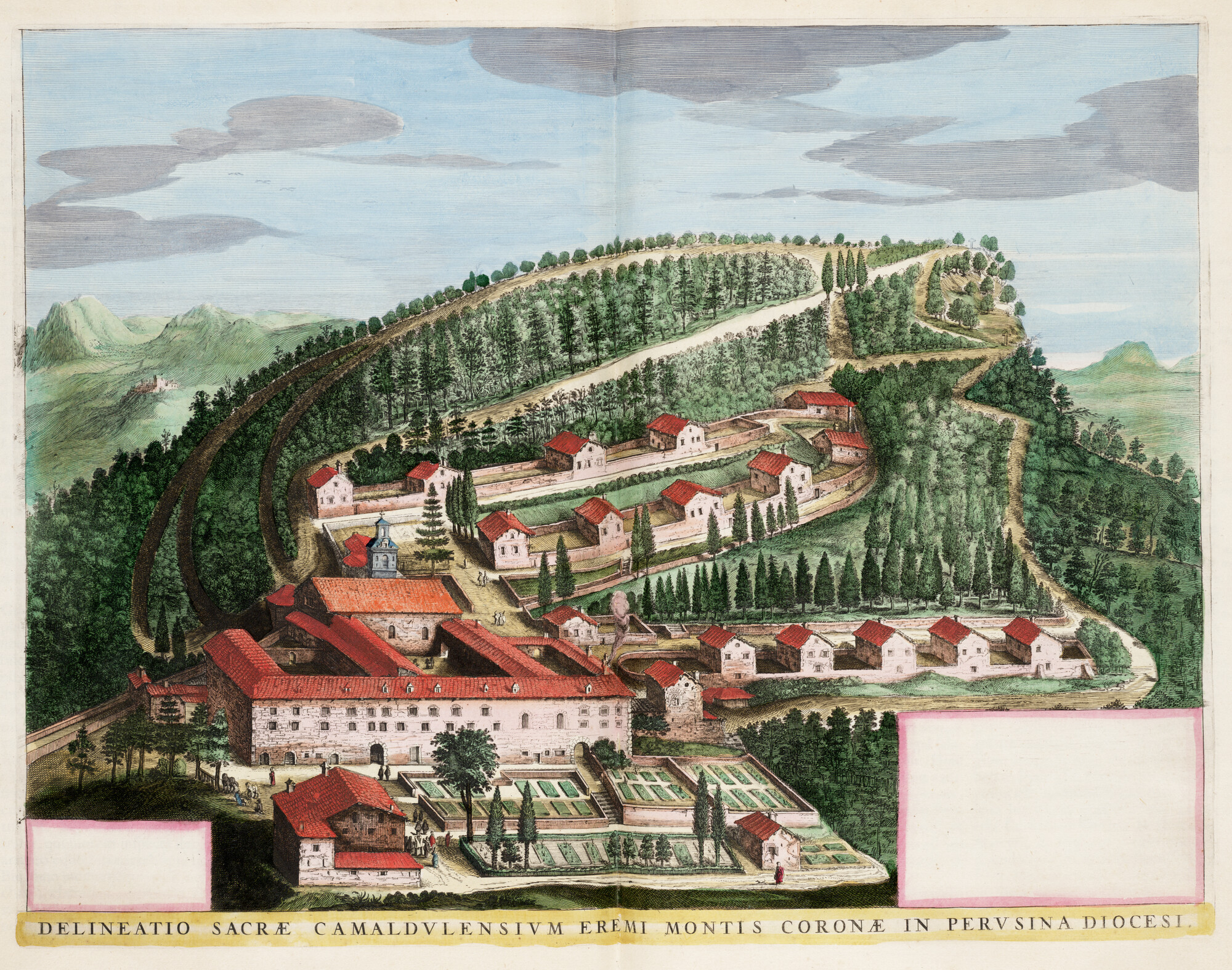 S.1034(10) [kaart 047]; Vogelvluchtkaart van Perugia; landkaart