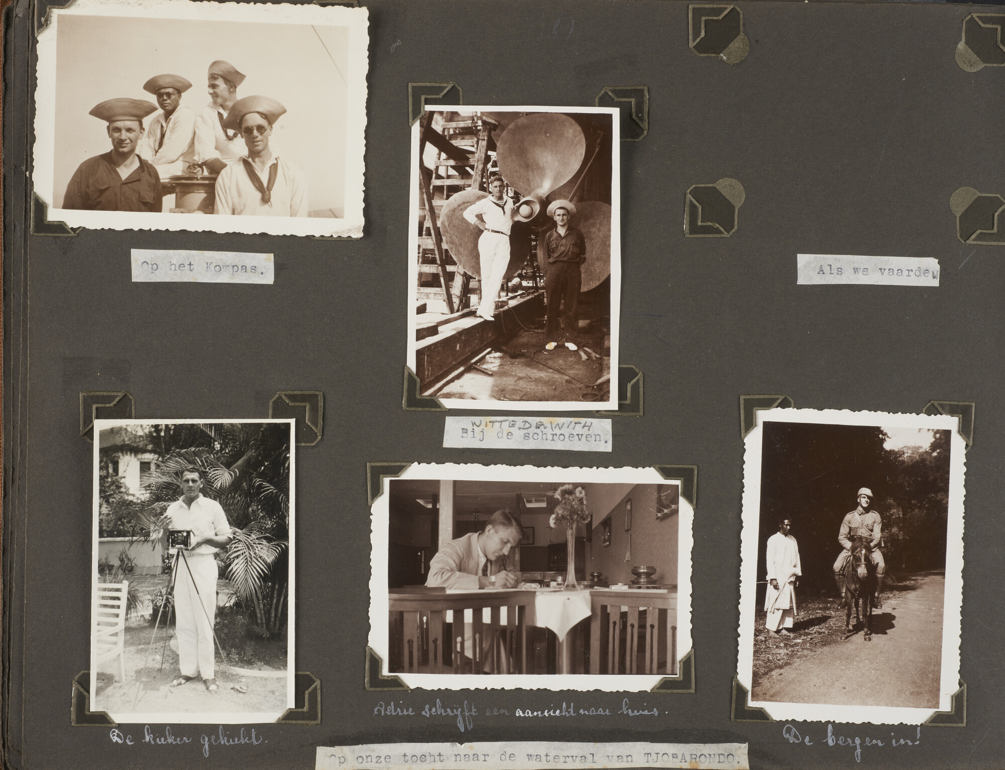 2019.0973; Fotoalbum van luitenant-ter-zee 2e klasse bij de Dienst der Conservatie Bouwen Huisman (1912-2001); fotoalbum