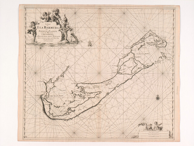A.0145(212)15; Paskaart van de Bermuda's, door Claas Jansz. Vooght; zeekaart
