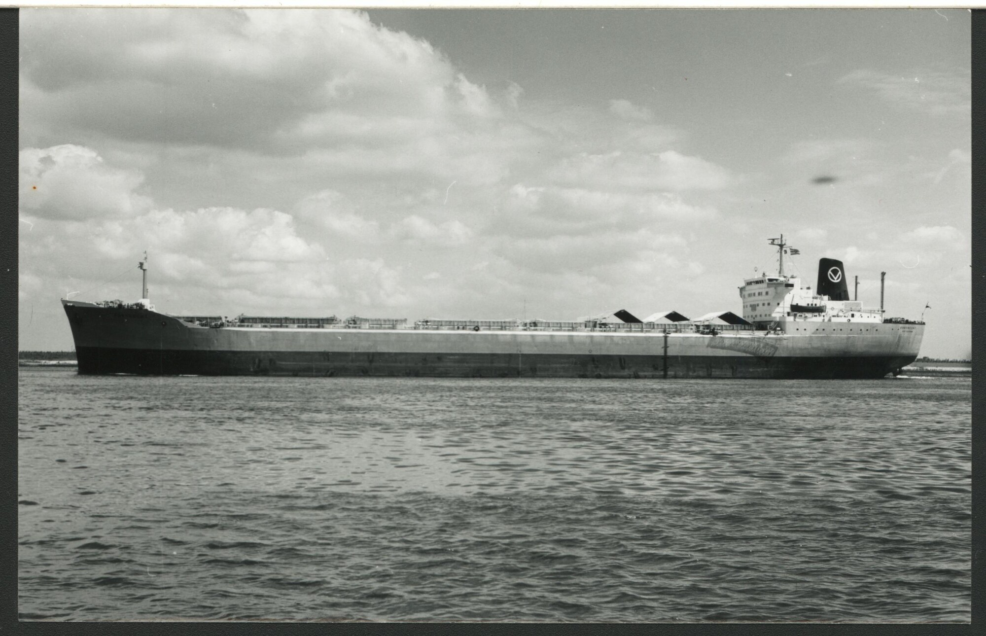 1993.6555; De bulkcarrier ms. 'Dordrecht' van de rederij Phs; prentbriefkaart