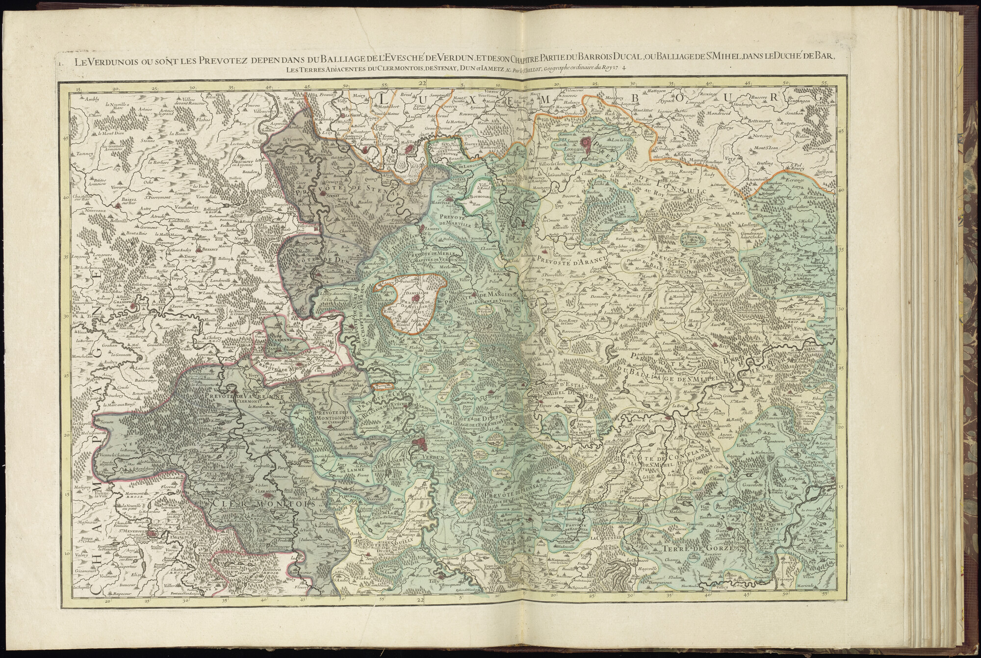 B.0032(027) [kaart 048]; Kaart van Noordoost-Frankrijk; kaart
