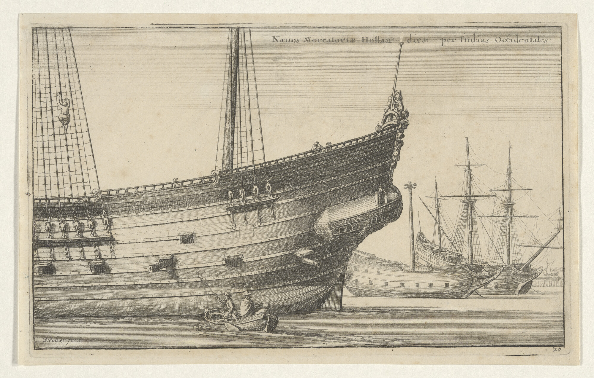 A.0149(0173); Schepen van de W.I.C; prent