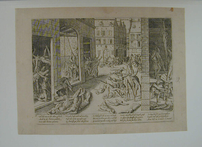 A.0145(027)154; Spaanse Furie te Antwerpen, 5 november 1576; prent