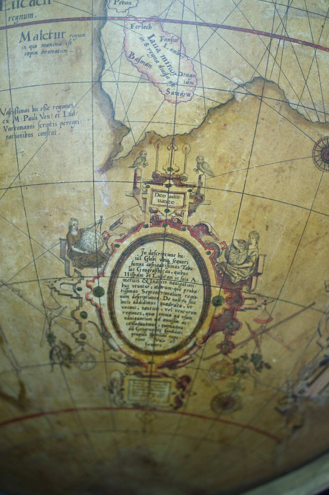 A.1140; Aardglobe van 52,5 cm doorsnede door Jacob Floris van Langren, 1589; globe