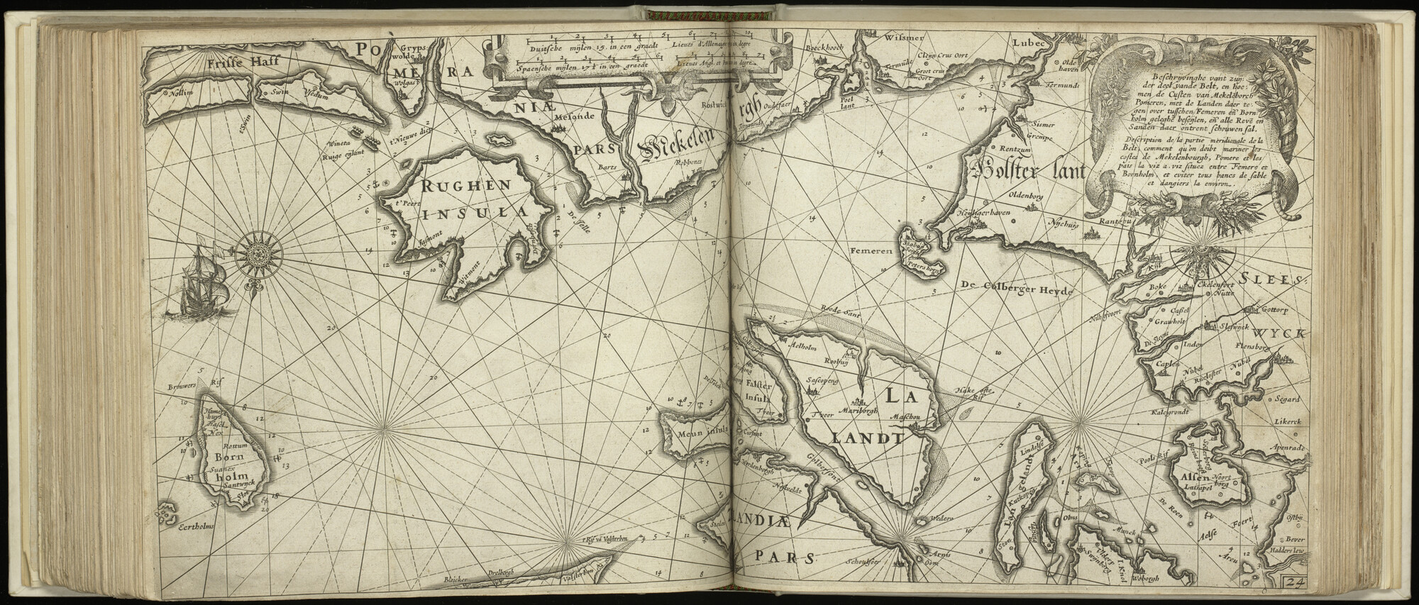 S.1496 [kaart 090]; Kaart van Zuid-Denemarken en Noord-Duitsland; kaart