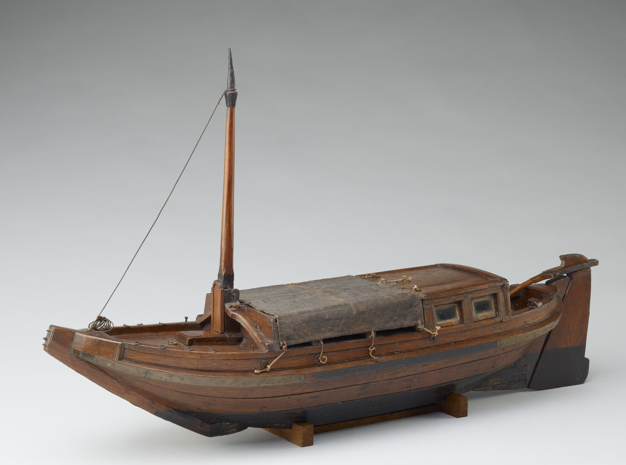 A.0115(05); Model van een trekschuit; scheepsmodel