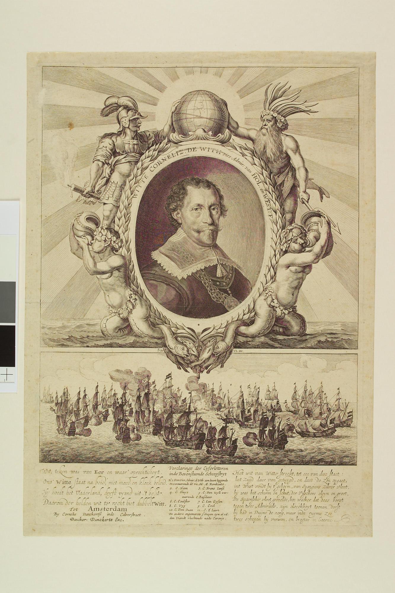 A.2737(10); Portret van Vice-Admiraal W.C. de With; prent