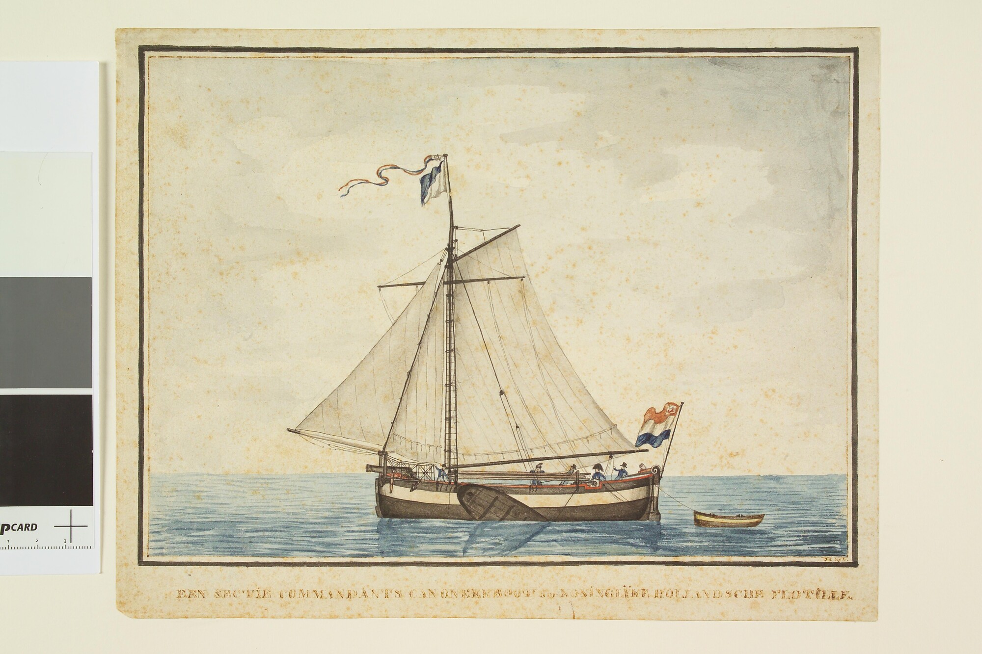 A.0671(06); Een kanonneerboot; tekening
