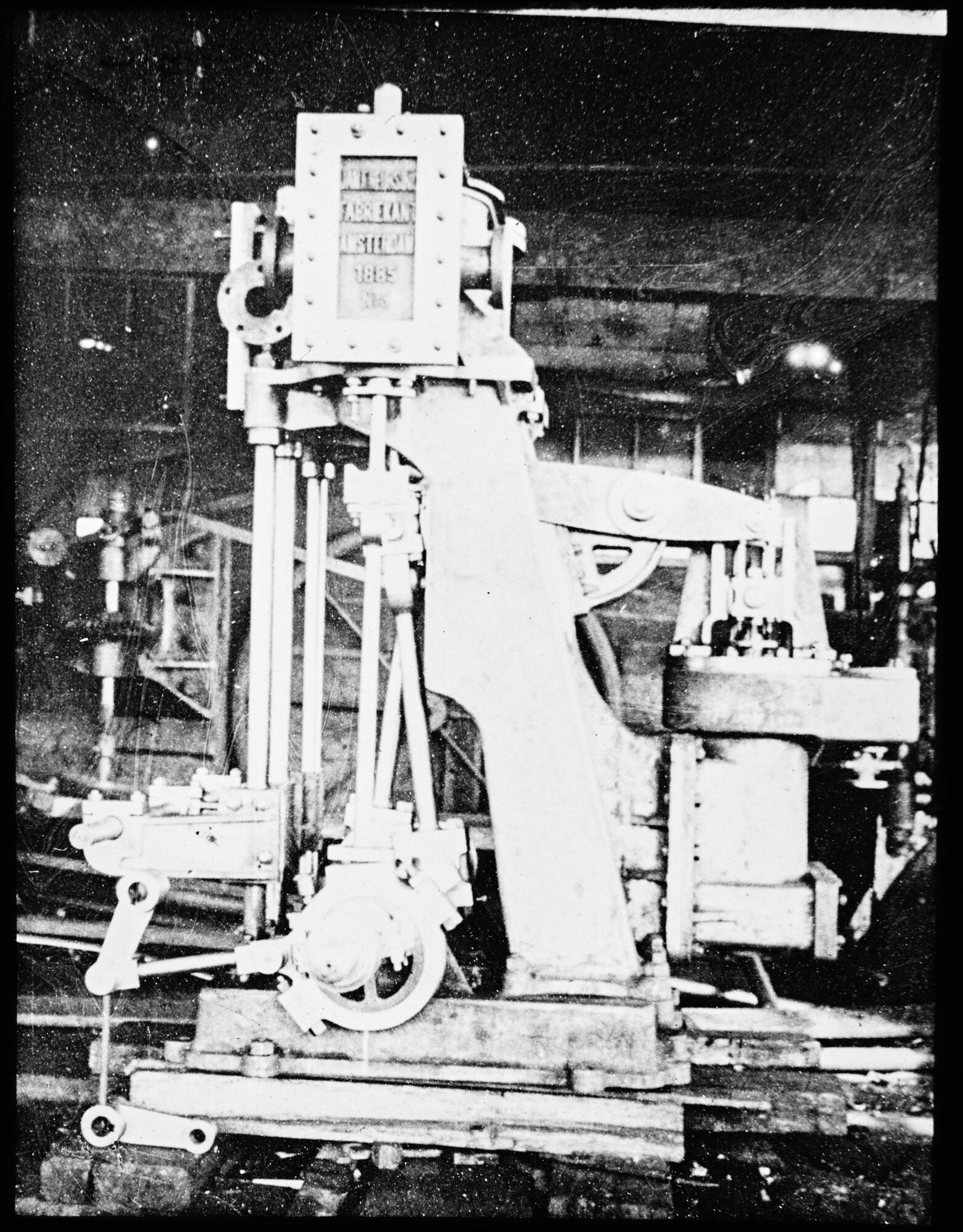 S.1156(06)044; De stoommachine voor het ss. 'Jacoba', 1885; lantaarnplaatje