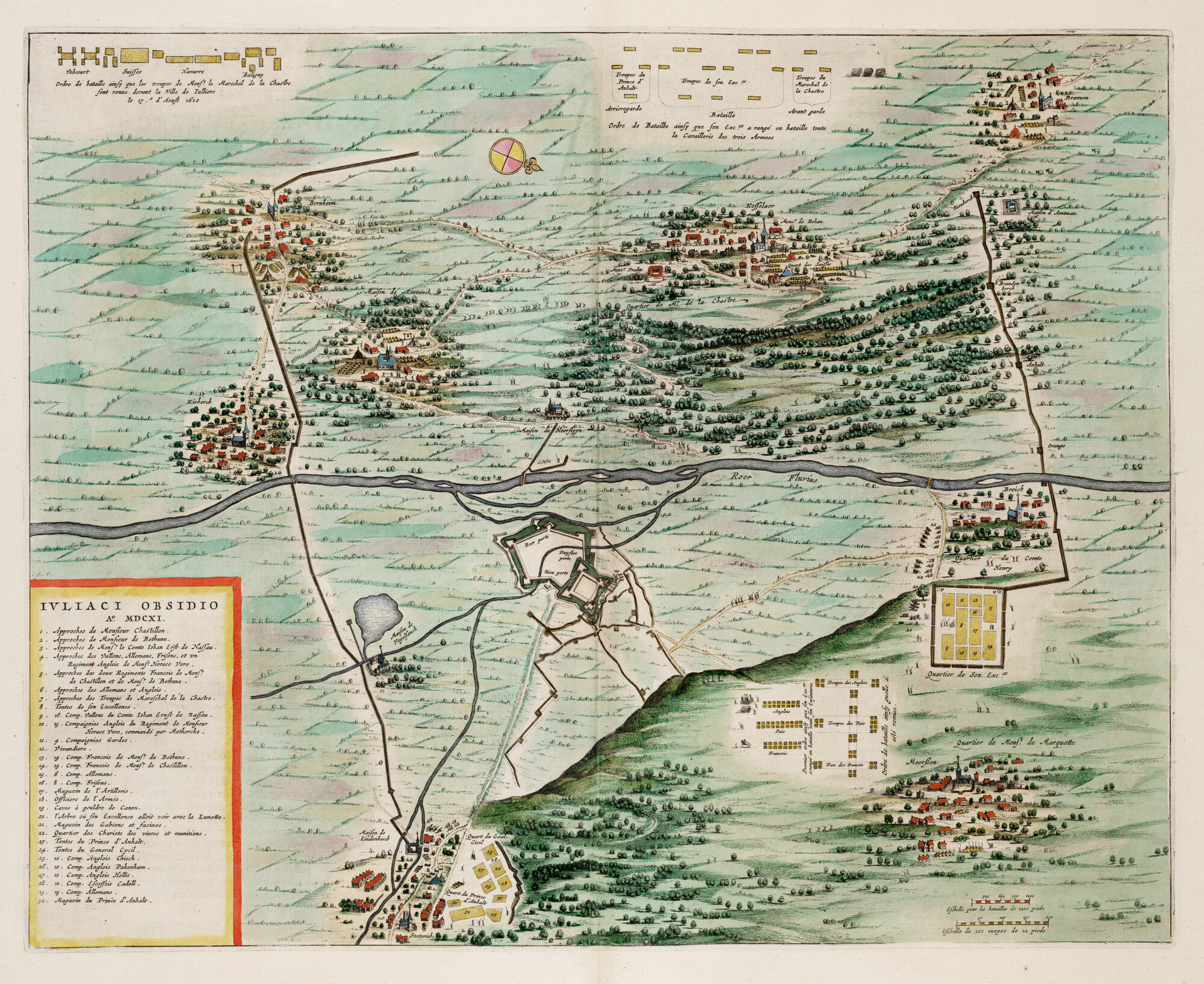 S.1034(15) [kaart 133]; Kaart van het beleg van Gulik in 1611; landkaart