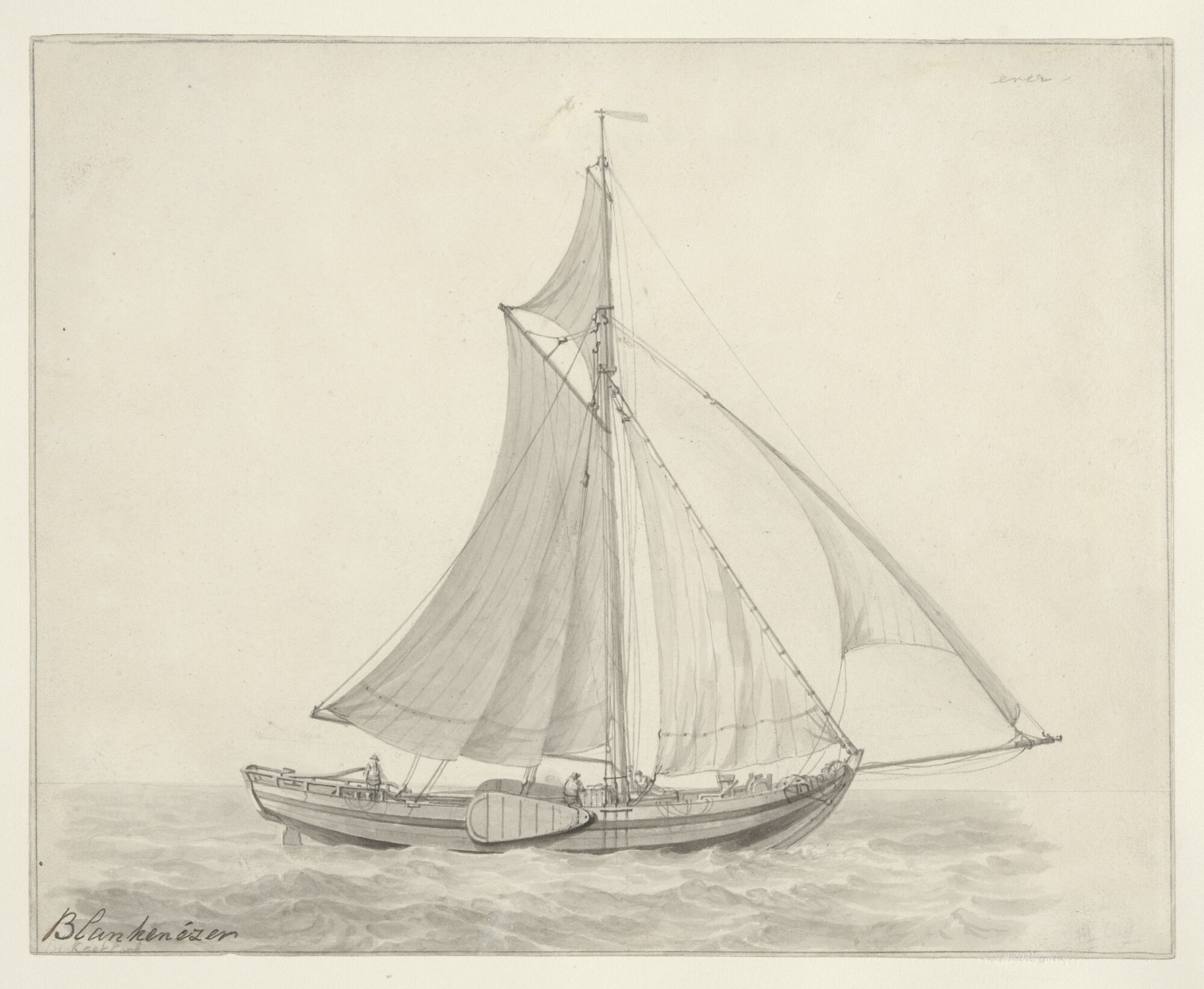 A.0149(0615); Tekening van een Blankenezer; tekening