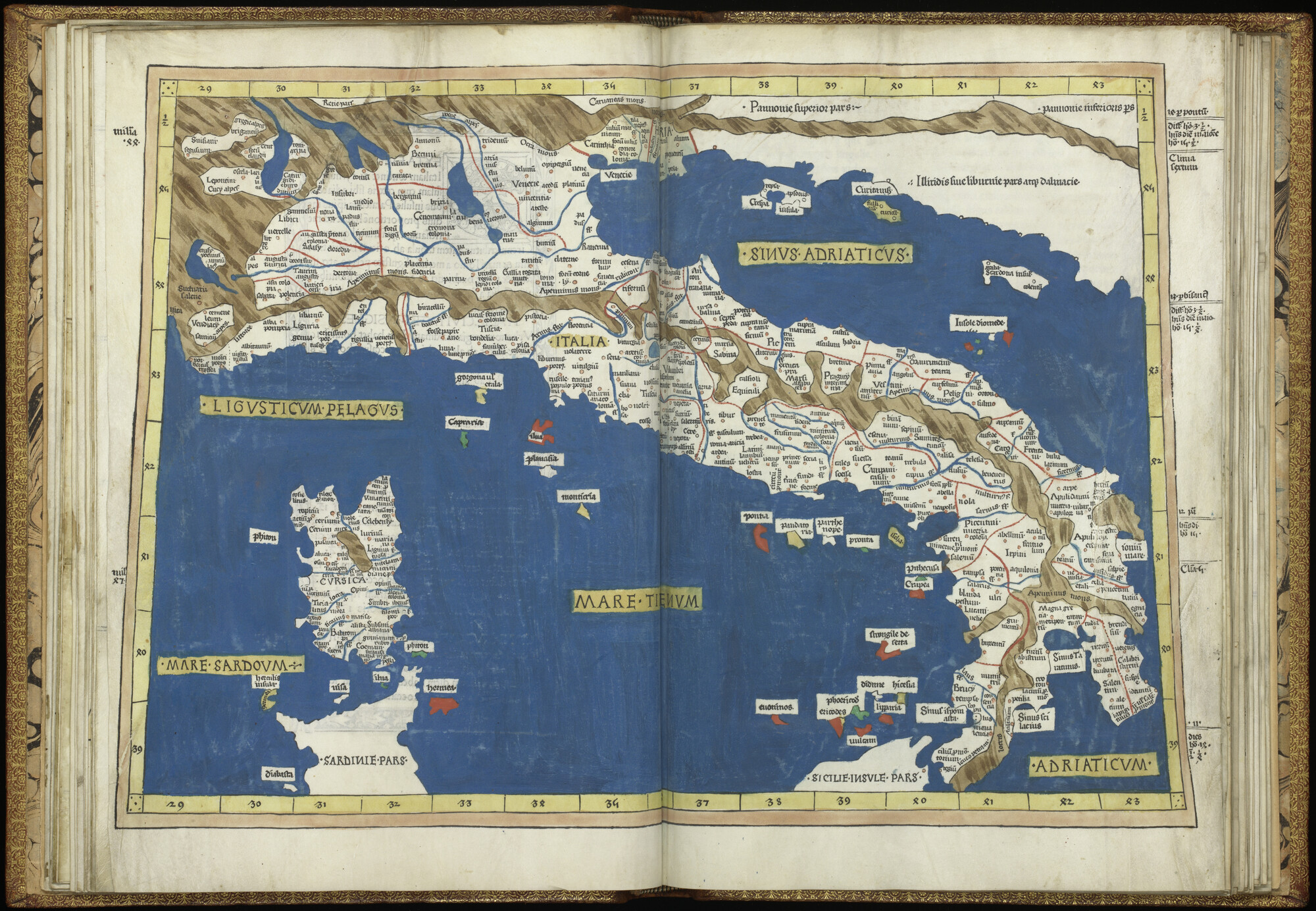 A.0145(031) [kaart 011]; Kaart van Italië, Sicilië, Sardinië en Corsica; kaart
