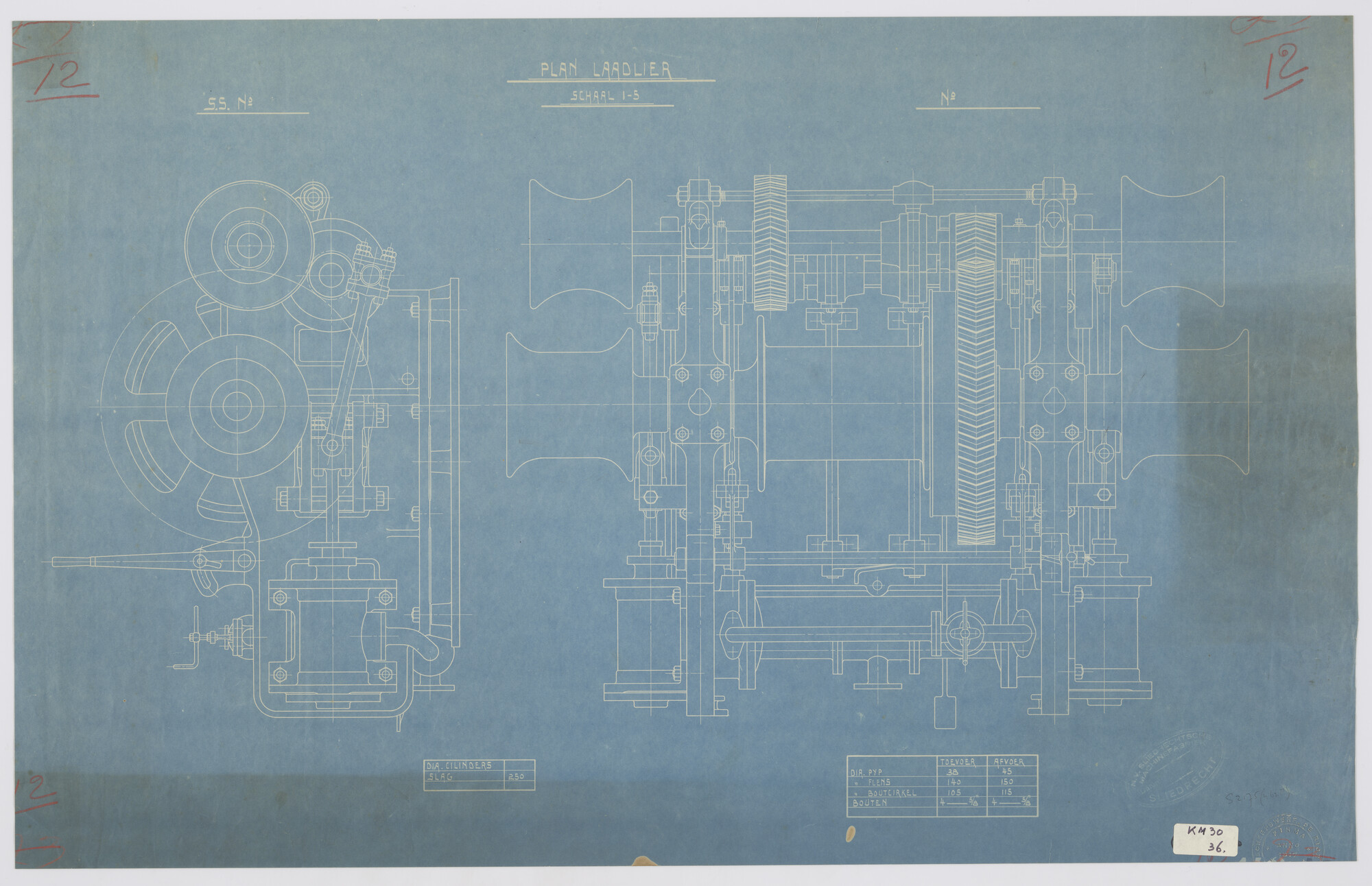 S.2175(4628); Soomlier; technische tekening