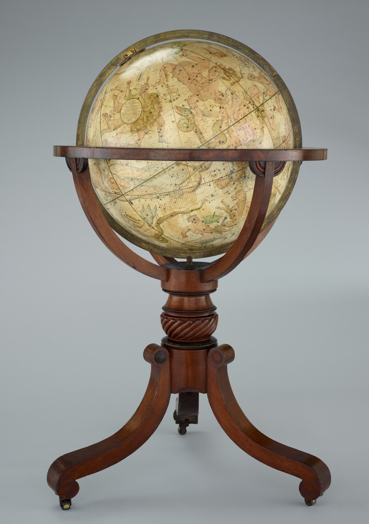 A.0145(025)12; Hemelglobe van 53,5 cm. in doorsnede door John en William Cary, 1799; globe