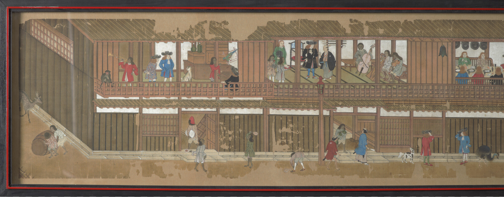 S.1780; Het leven van de Hollanders op het eiland Deshima; makimono