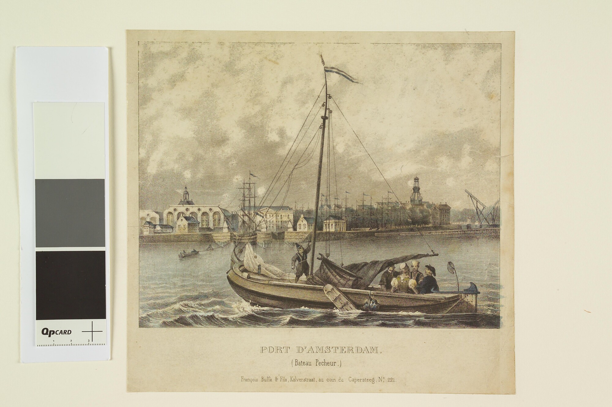 S.4652(01); Port d'Amsterdam; prent