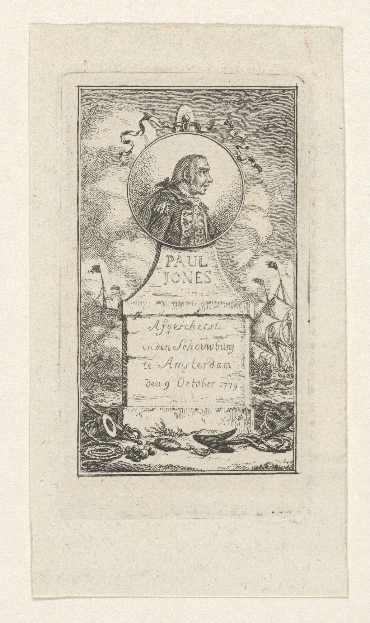 A.3975(11); Portret van (John) Paul Jones; prent