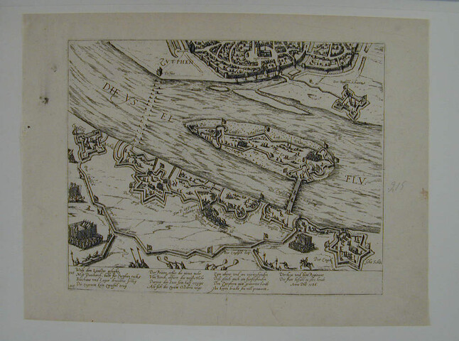 A.0145(027)276; Zutphen door Leicester belegerd, door Parma ontzet, 1586; prent