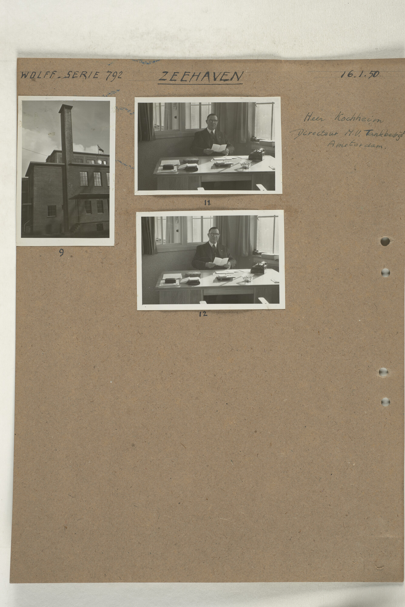 1998.2181; Omslag met een grote hoeveelheid proef foto's gemaakt in opdracht van de Gemeente Handelsinrichtingen en de Vereniging "de Amsterdamsche Haven" te Amsterdam.; omslag