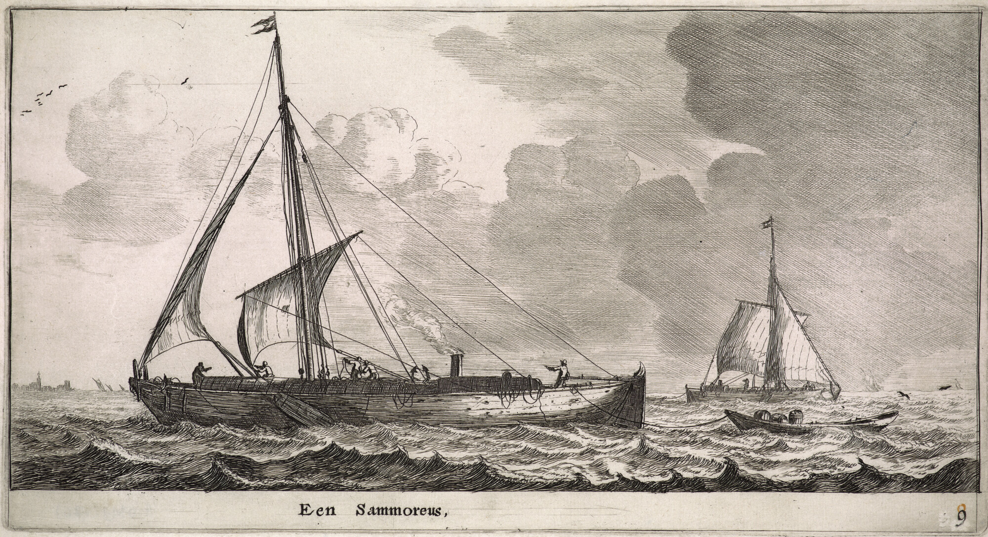 A.0149(0176); Prent van een samoreus; prent