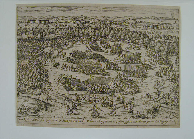 A.0145(027)006; 'Der Keyser wardt ihm zogh nach der Statt Thunis; prent